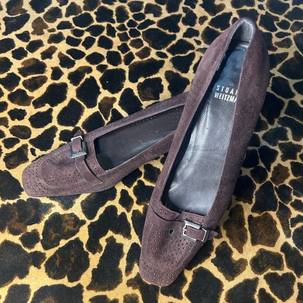Stuart Weitzman Suede Kitten Heels